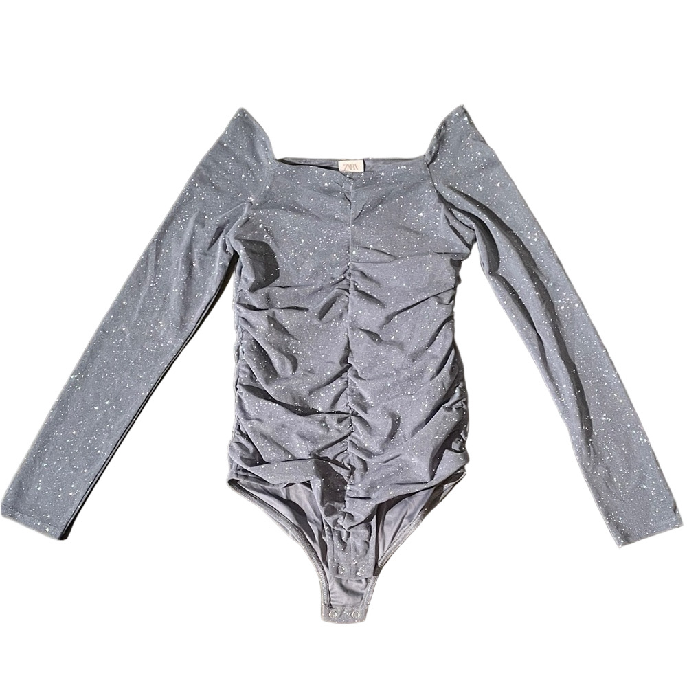 Gray/Blue Kids One Piece